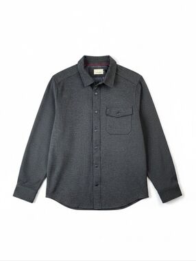 Civil Society Button Up Shirt Jacket Men’s Medium Gray Snap Front Casual